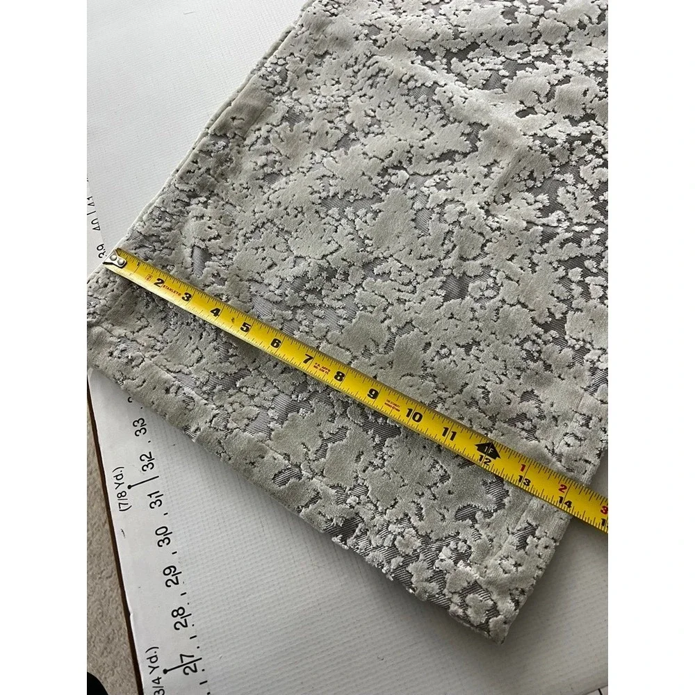 West Elm Table Runner 14x90 Gray Metallic Textured 8033921
